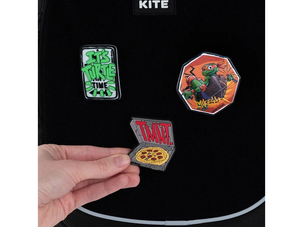 Набір бейджів на липучці, 3 штуки TMNT Tales of the TMNT, Kite