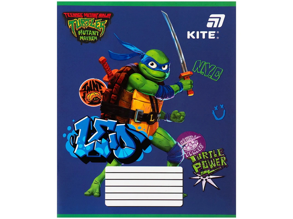 Зошит у косу лінію Ninja Kite NT26-235, 12 аркушів, мікс видів, ціна за 1шт