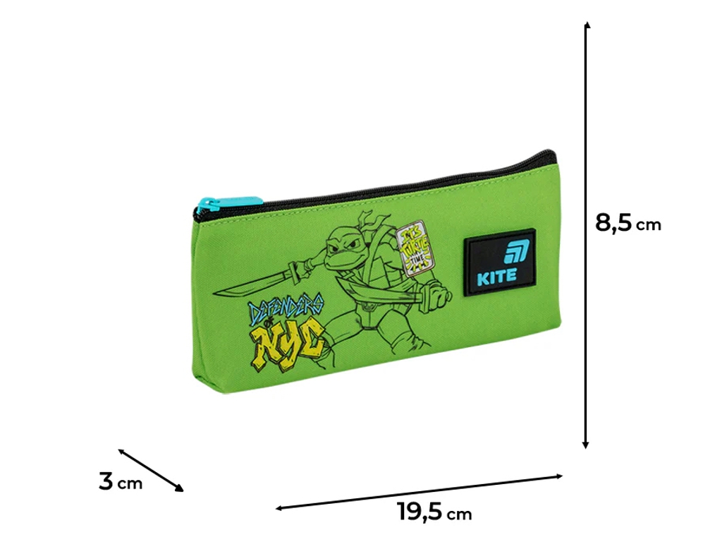 Пенал шкільний на 1 відділення Kite Ninja Turtles NT26-680