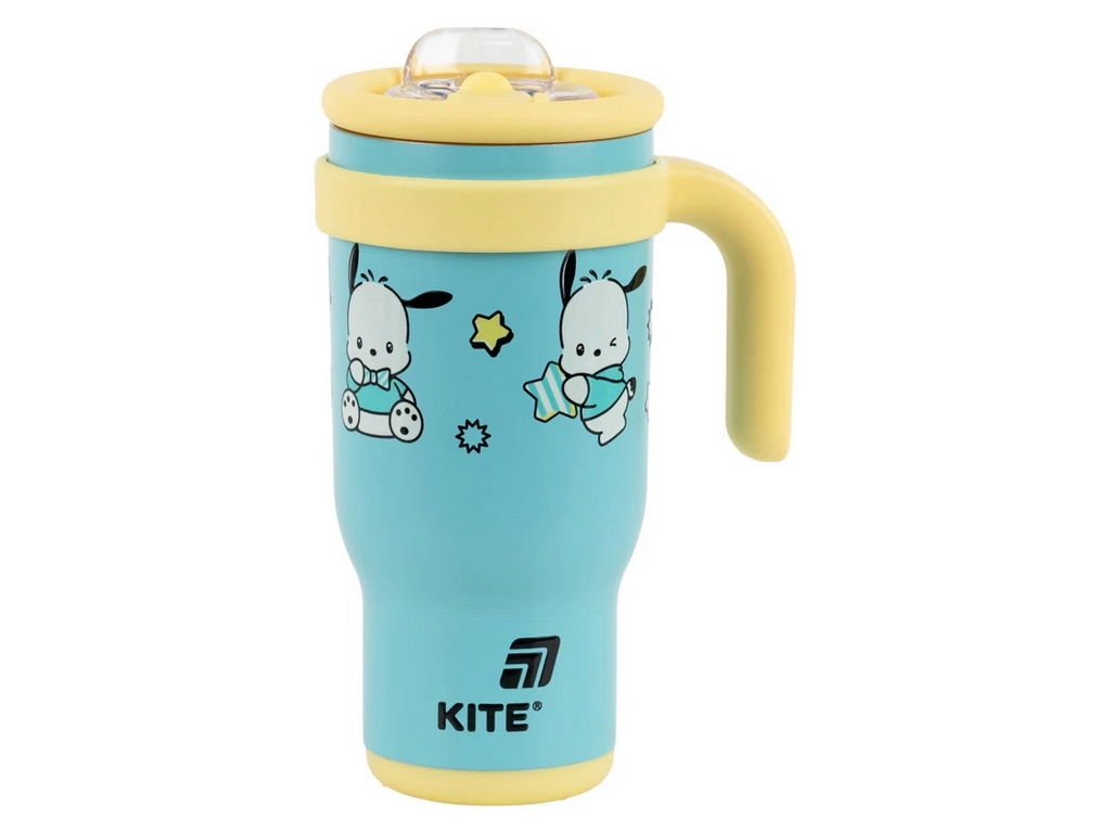 Термокружка з трубочкою 530мл Pochacco Kite PC25-1266