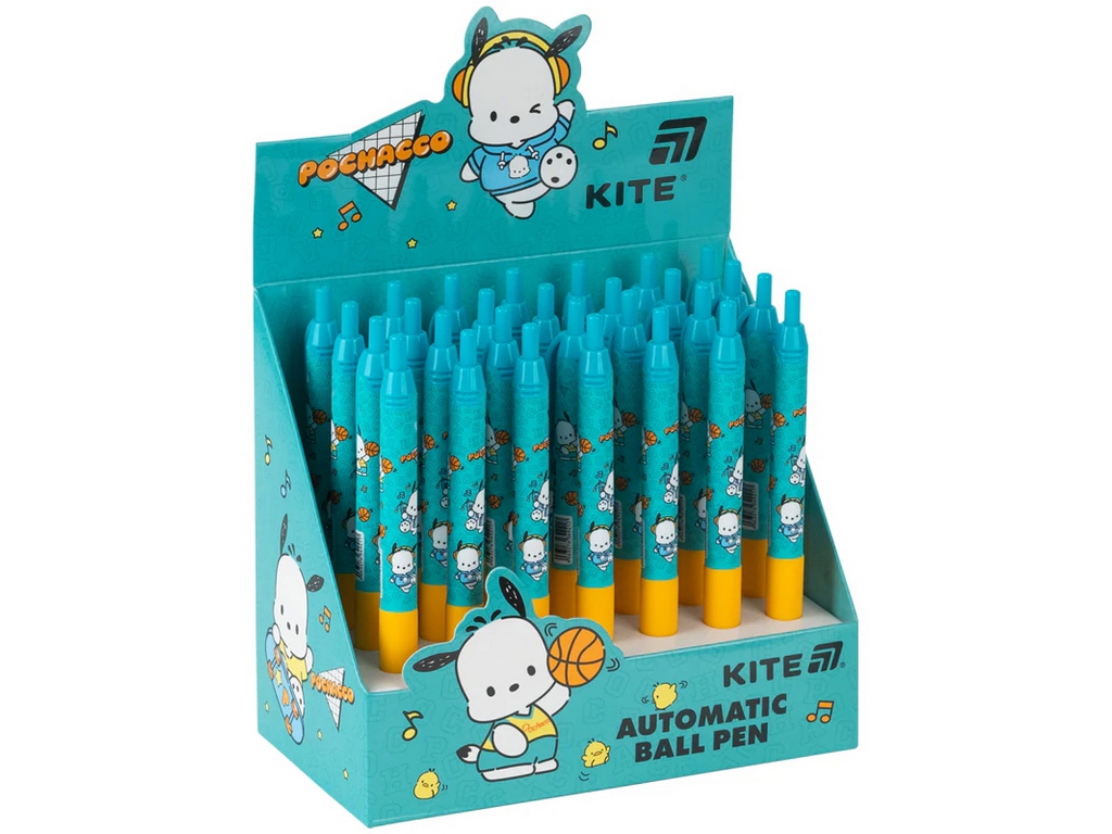 Ручка кулькова автоматична Kite Pochacco PC26-039, синя, 0,5 мм
