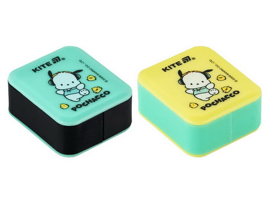 Точилка з контейнером прямокутна Kite Pochacco GF26-116