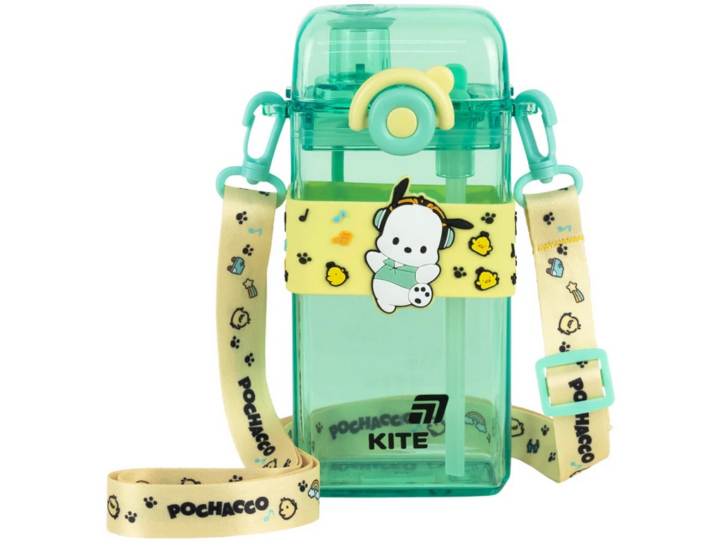 Бутылочка для воды с ремешком Kite Pochacco PC26-1203, 500 мл