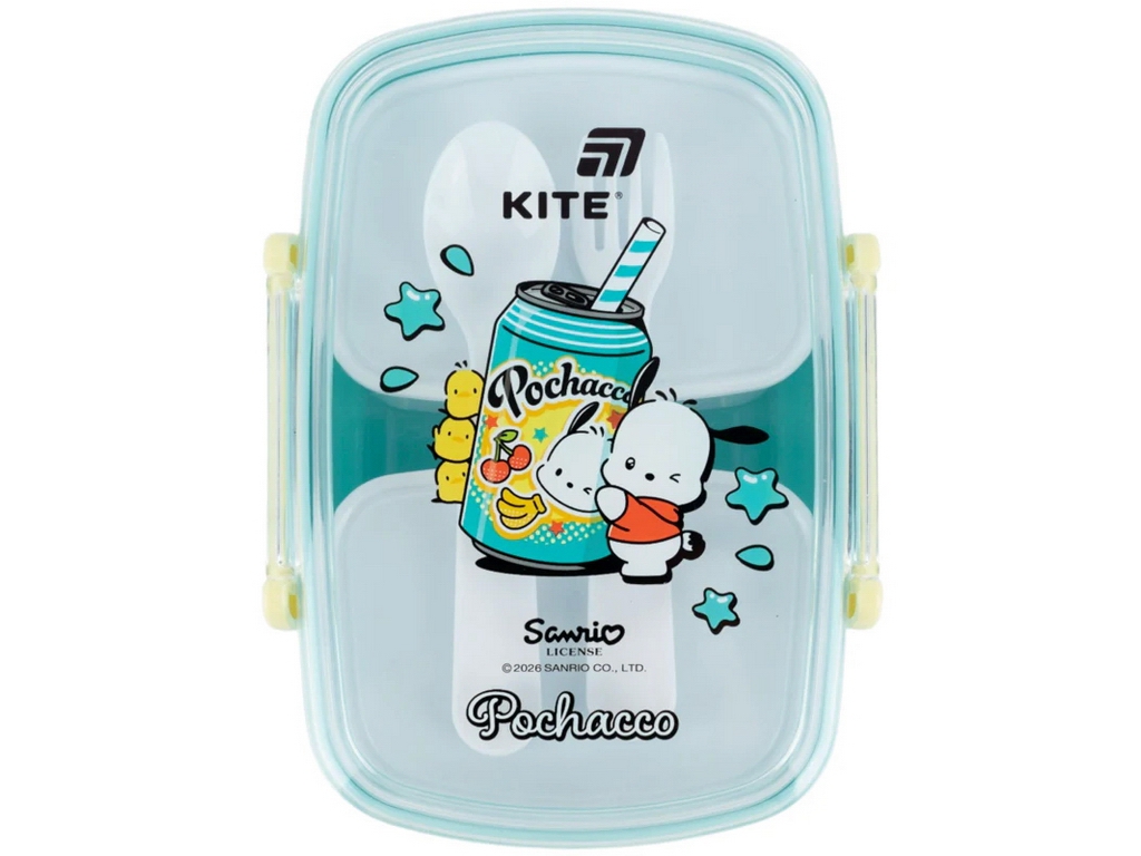 Ланчбокс з контейнерами та столовими приладами Kite Pochacco PC26-181, 750 мл