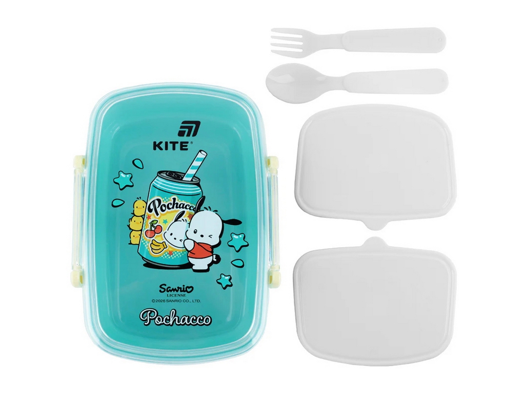 Ланчбокс з контейнерами та столовими приладами Kite Pochacco PC26-181, 750 мл