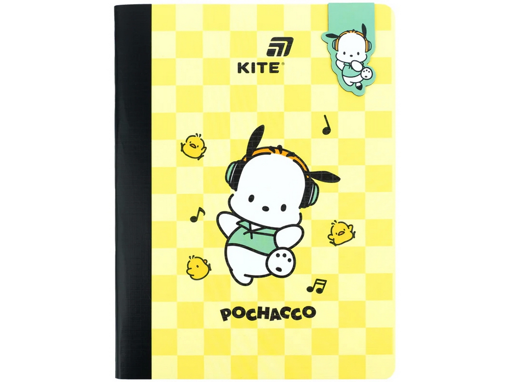Блокнот А5 с магнитной закладкой Pochacco Kite PC26-192, ячейка, 60 листов