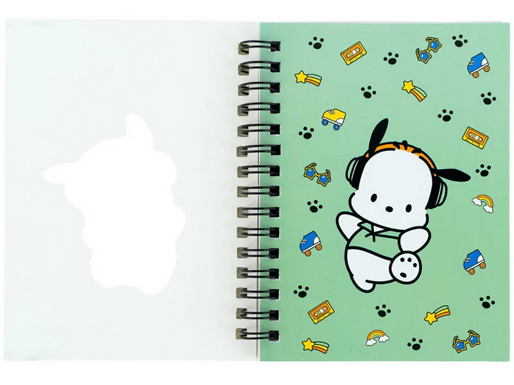 Блокнот А6 на спирали Pochacco Kite PC26-229, клетка, 80 листов