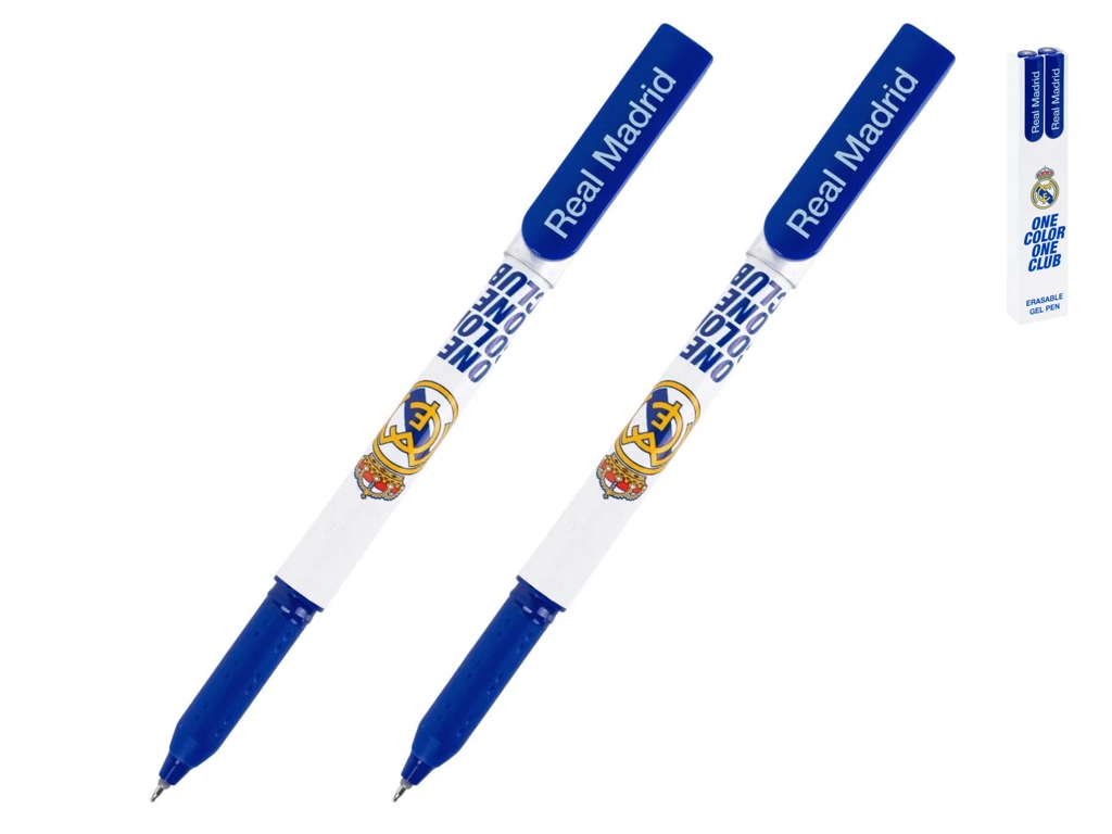 Набір гелевих ручок «пиши-стирай» Kite Real Madrid, сині, 2 шт