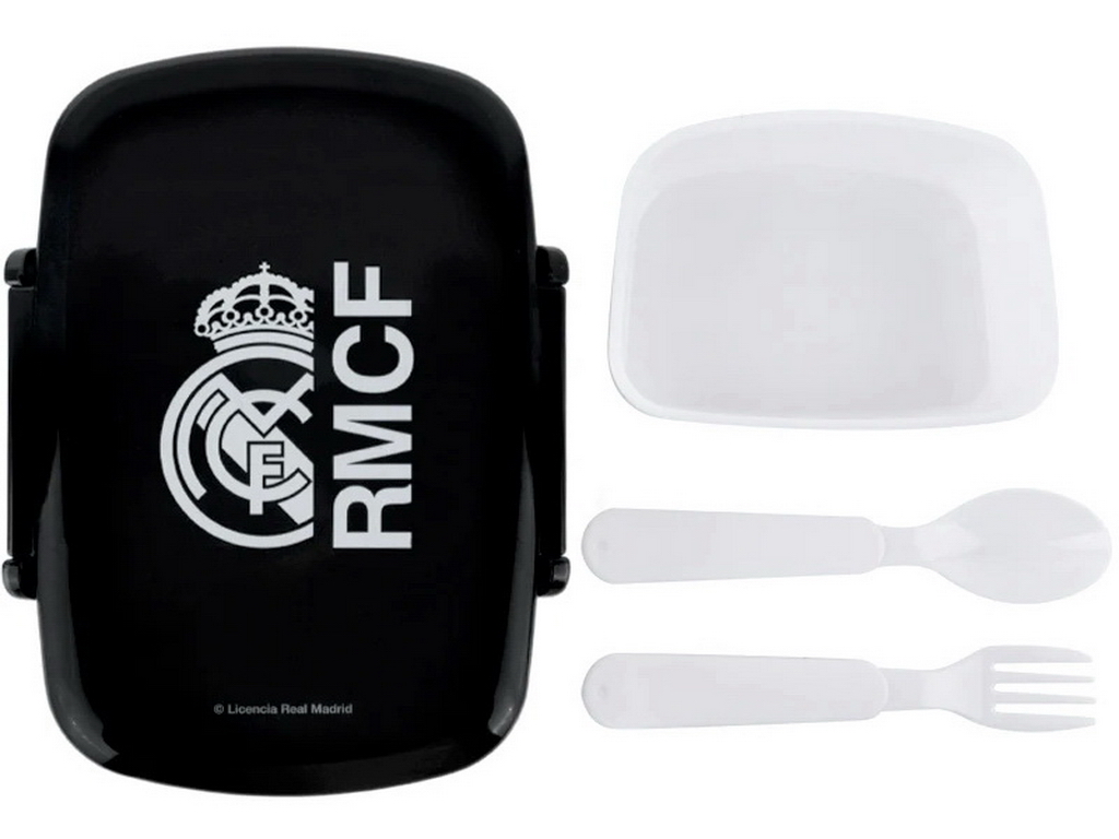 Ланчбокс зі столовими приладами та мініконтейнером Kite FC Barcelona BC26-163, 750 мл