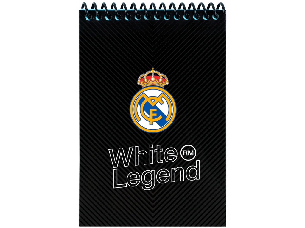 Блокнот А6 на спирали Kite FC Real Madrid RL26-196-2, 48 листов, без линирования