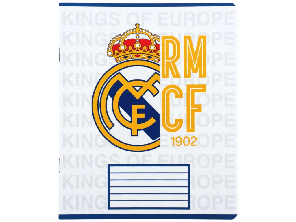 Зошит у кілітинку FC Real Madrid Kite RL26-232, 12 аркушів, мікс видів, ціна за 1шт