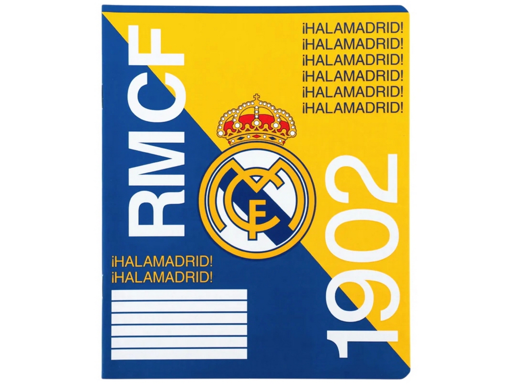 Зошит у кілітинку FC Real Madrid Kite RL26-232, 12 аркушів, мікс видів, ціна за 1шт