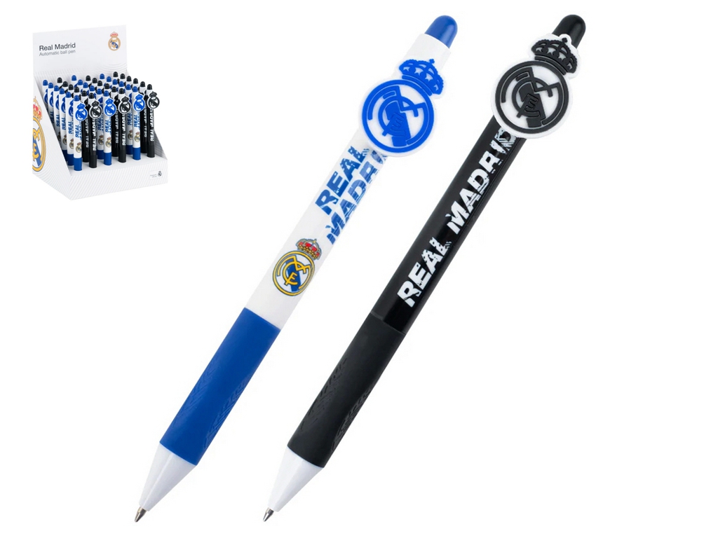 Ручка кулькова автоматична Real Madrid, 0,5 мм, синє чорнило, 2 види (ціна за 1шт), Kite
