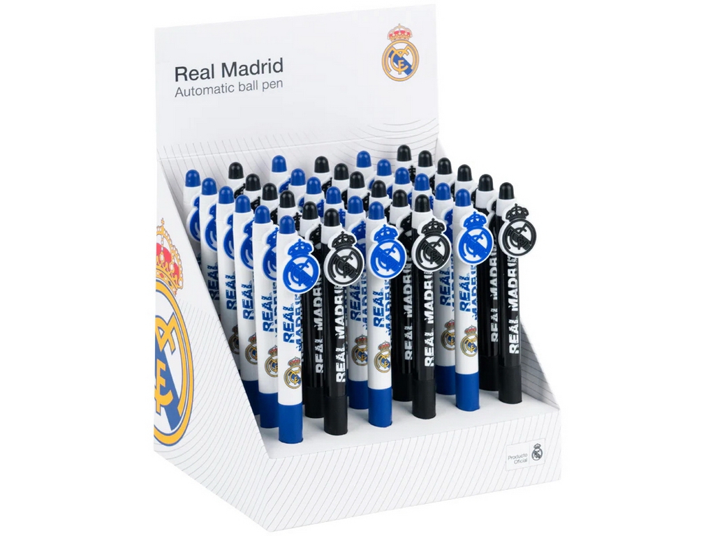 Ручка кулькова автоматична Real Madrid, 0,5 мм, синє чорнило, 2 види (ціна за 1шт), Kite