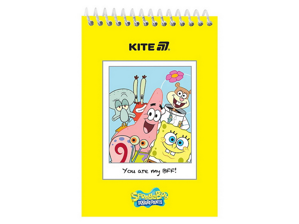 Блокнот на 48 аркушів А6, SpongeBob SquarePants, Kite