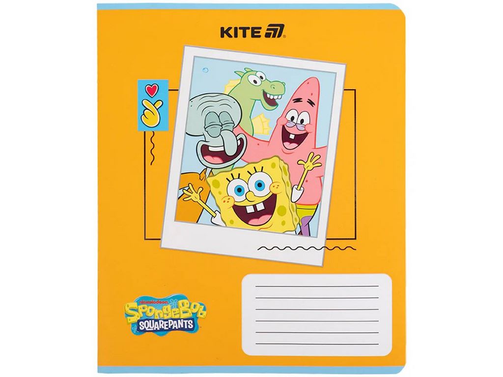 Зошит у клітинку 12 аркушів, SpongeBob SquarePants (ціна за 1шт)