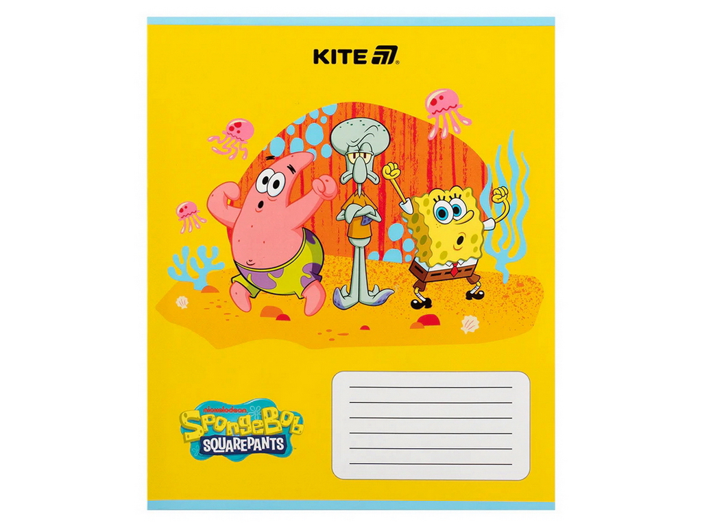 Зошит у косу лінію на 12 аркушів, SpongeBob SquarePants (ціна за 1шт)