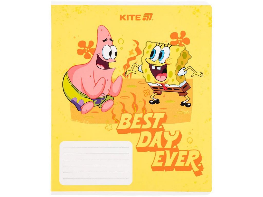 Тетрадь в клетку 18 листов, SpongeBob SquarePants (цена за 1шт)