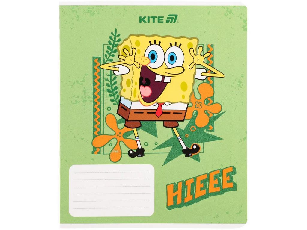 Тетрадь в клетку 18 листов, SpongeBob SquarePants (цена за 1шт)