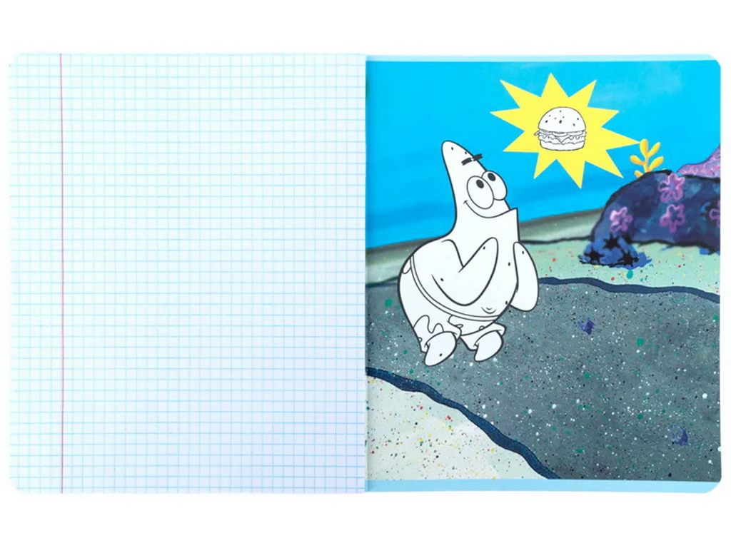Зошит у кілітинку PetsongeBob SquarePants Kite SB26-232, 12 аркушів, мікс видів, ціна за 1шт