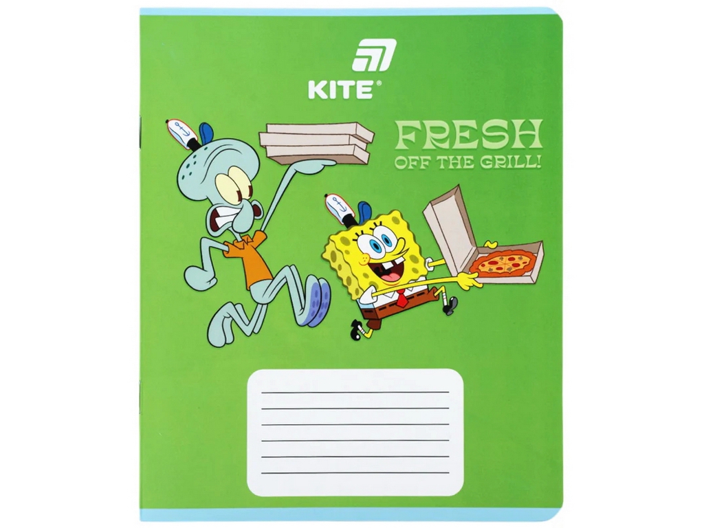 Зошит у кілітинку PetsongeBob SquarePants Kite SB26-232, 12 аркушів, мікс видів, ціна за 1шт
