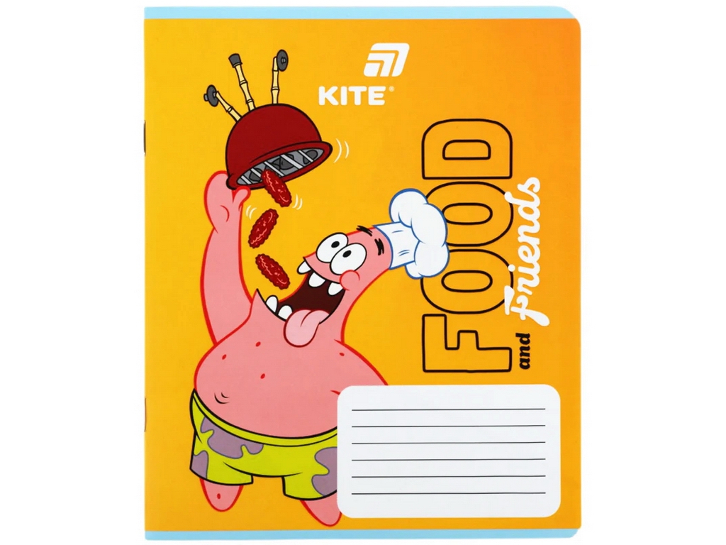 Зошит у кілітинку PetsongeBob SquarePants Kite SB26-232, 12 аркушів, мікс видів, ціна за 1шт