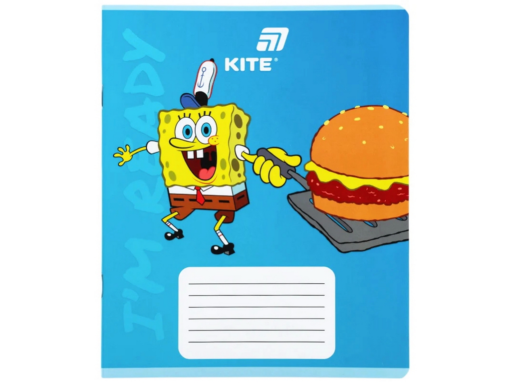 Зошит у кілітинку PetsongeBob SquarePants Kite SB26-232, 12 аркушів, мікс видів, ціна за 1шт