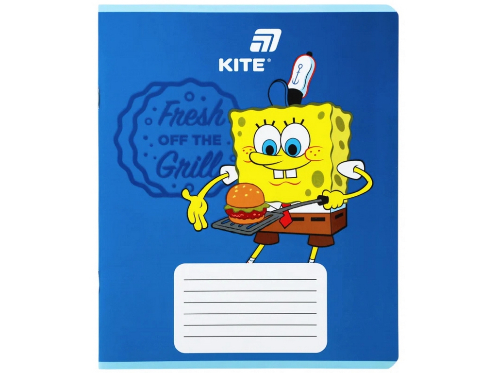 Зошит у кілітинку PetsongeBob SquarePants Kite SB26-232, 12 аркушів, мікс видів, ціна за 1шт