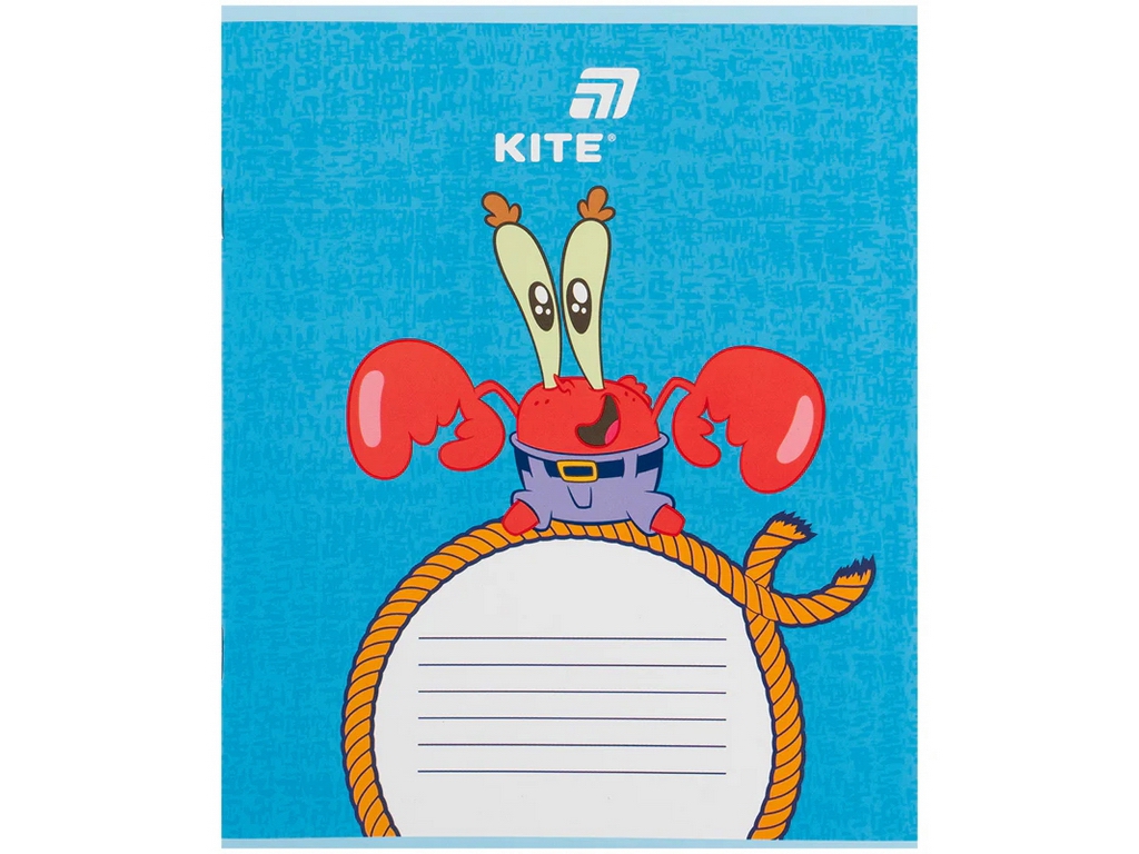 Зошит у косу лінію PetsongeBob SquarePants Kite SB26, 12 аркушів, мікс видів, ціна за 1шт