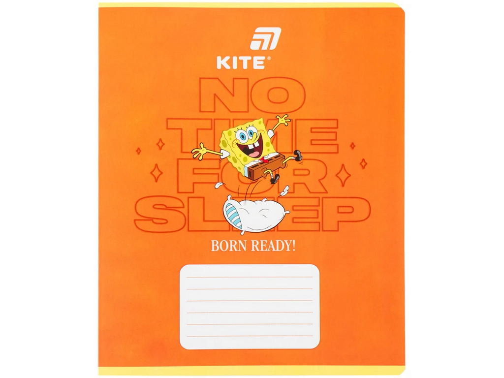 Зошит шкільний Kite SpongeBob, 18 аркушів, клітинка, 5 видів (ціна за 1шт), Kite
