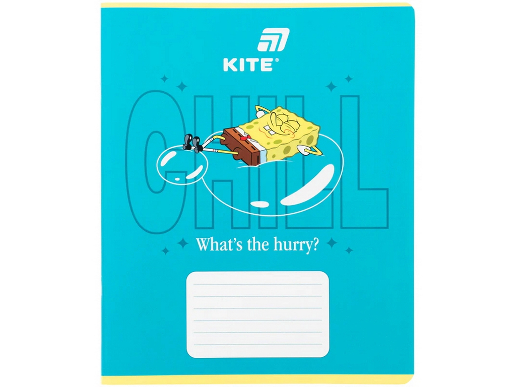 Зошит шкільний Kite SpongeBob, 18 аркушів, клітинка, 5 видів (ціна за 1шт), Kite