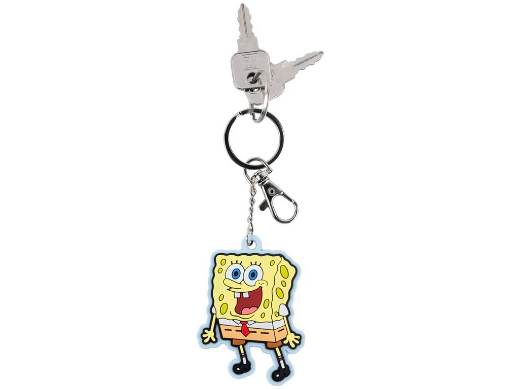 Брелок-підвіска SpongeBob SquarePants, 6,7×4,8 см, гумовий, Kite