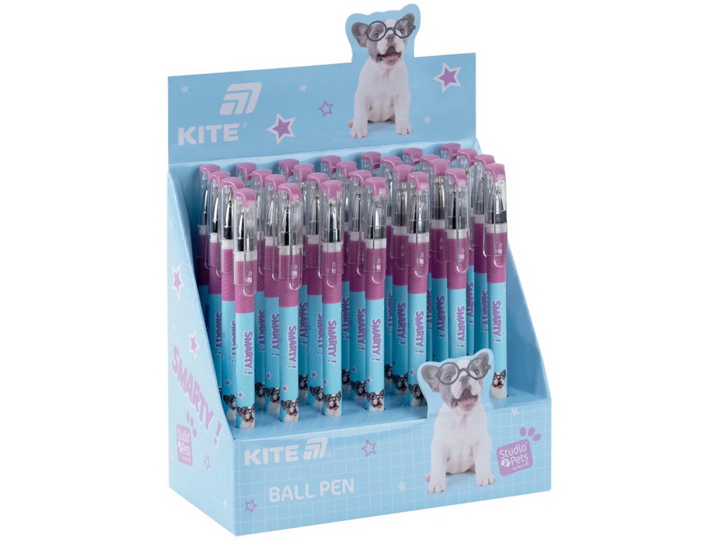 Ручка кулькова Kite Studio Pets SP26-032, синя, 0,5 мм