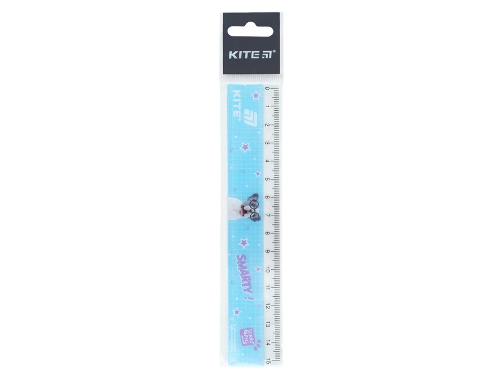 Лінійка пластикова Kite Studio Pets SP26-090, 15 см