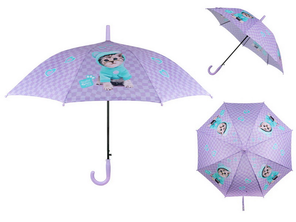 Зонт детский полуавтоматический Kite Studio Pets SP26-2001