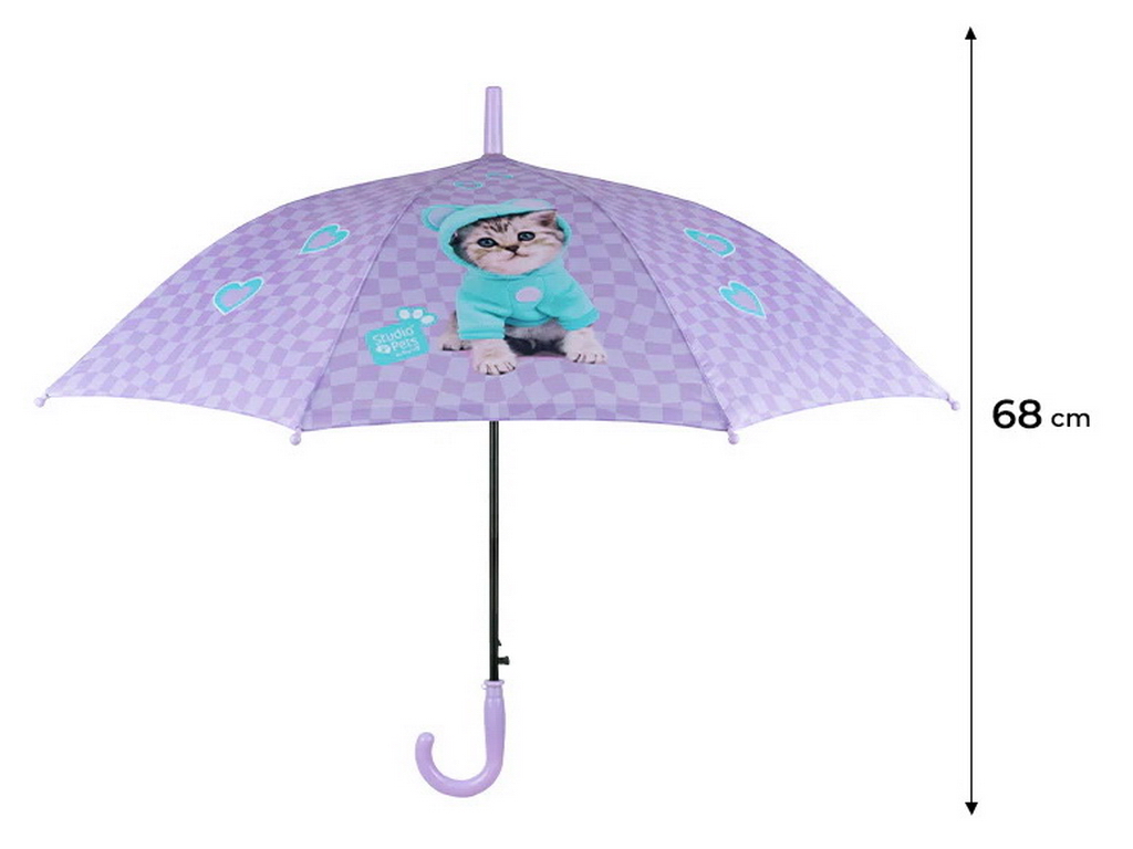 Зонт детский полуавтоматический Kite Studio Pets SP26-2001