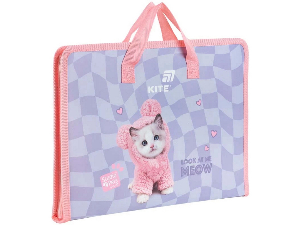 Папка-портфель на блискавці Studio Pets, А4, 1 відділення, Kite