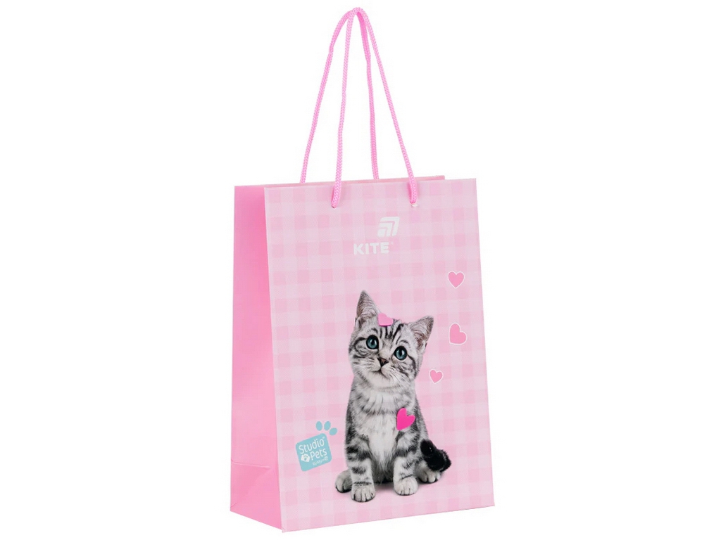 Пакет паперовий подарунковий Kite Studio Pets CR26-265, 18х24см