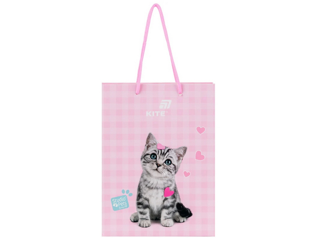 Пакет паперовий подарунковий Kite Studio Pets CR26-265, 18х24см