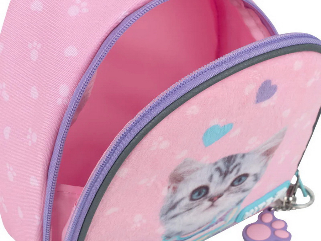 Дошкільний рюкзак Studio Pets, 22 см, з нагрудним ременем та плюшевою панеллю, Kite