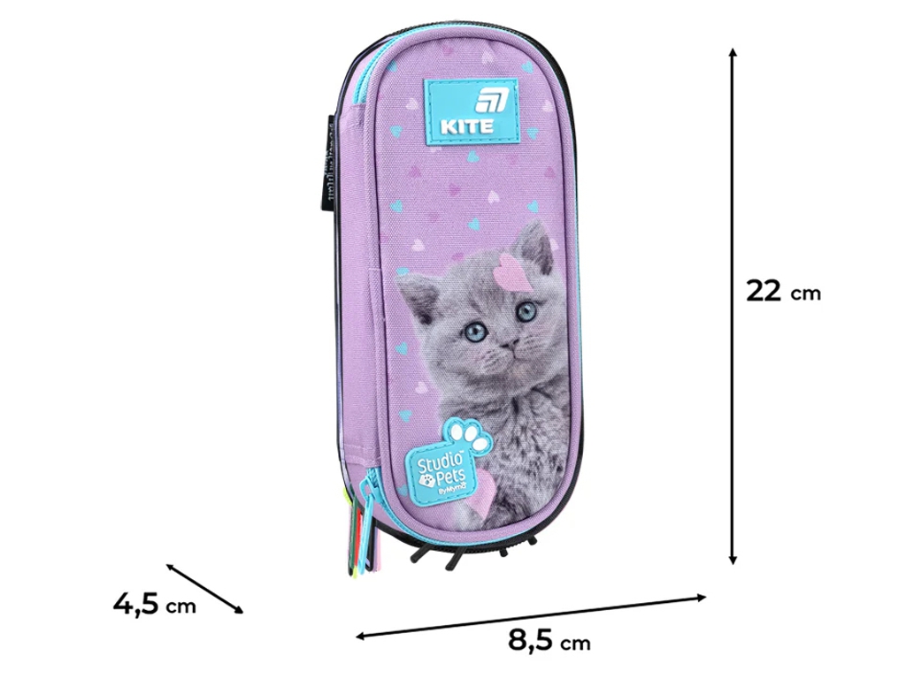 Пенал на 1 відділення Kite Studio Pets SP26-599