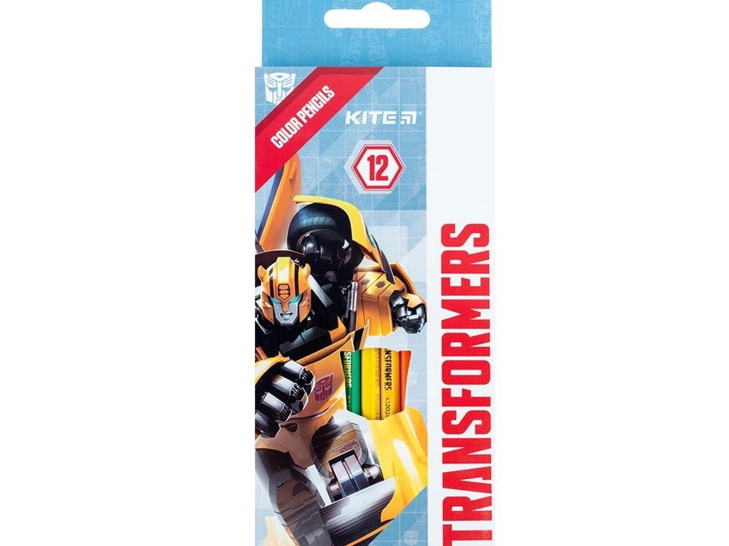 Олівці кольорові Transformers 12 шт, Kite
