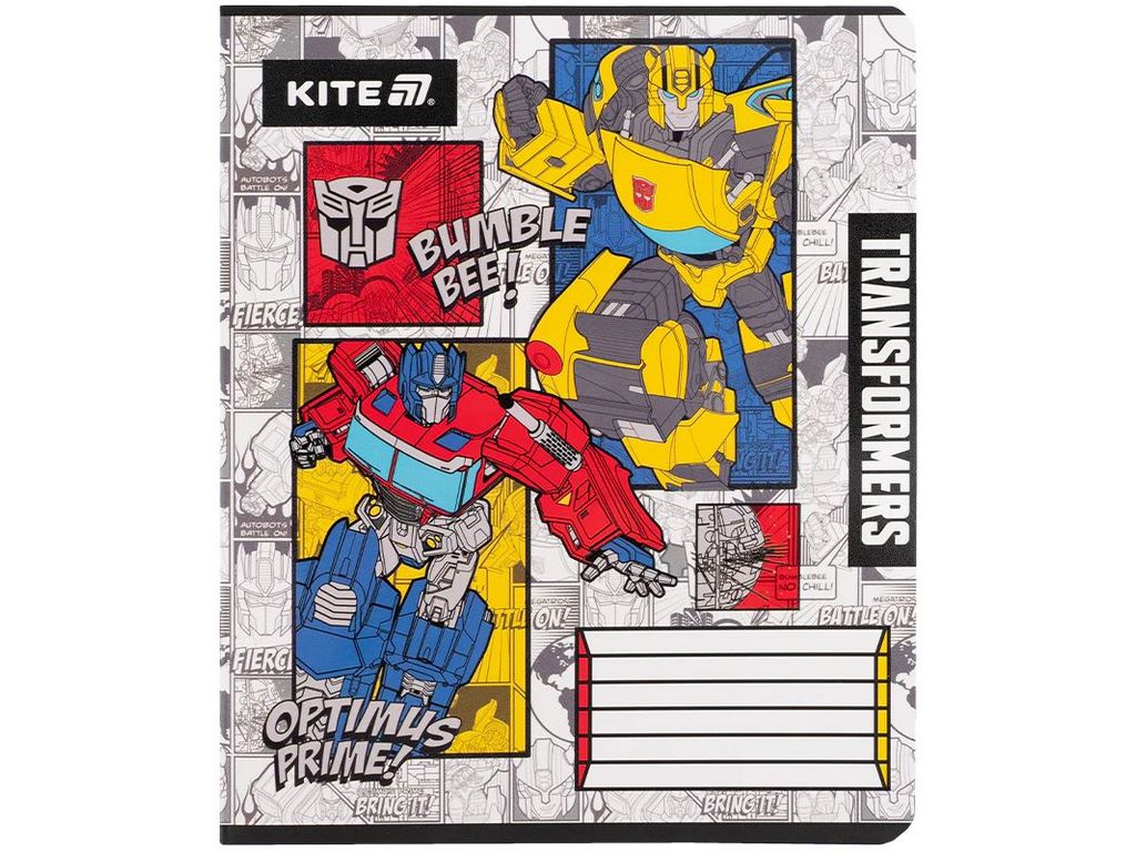 Зошит у клітинку 12 аркушів, Transformers (ціна за 1шт)