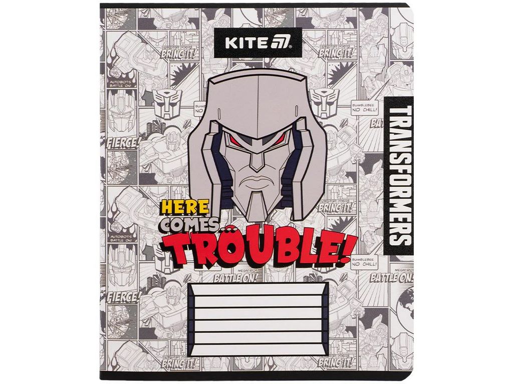 Зошит у клітинку 12 аркушів, Transformers (ціна за 1шт)