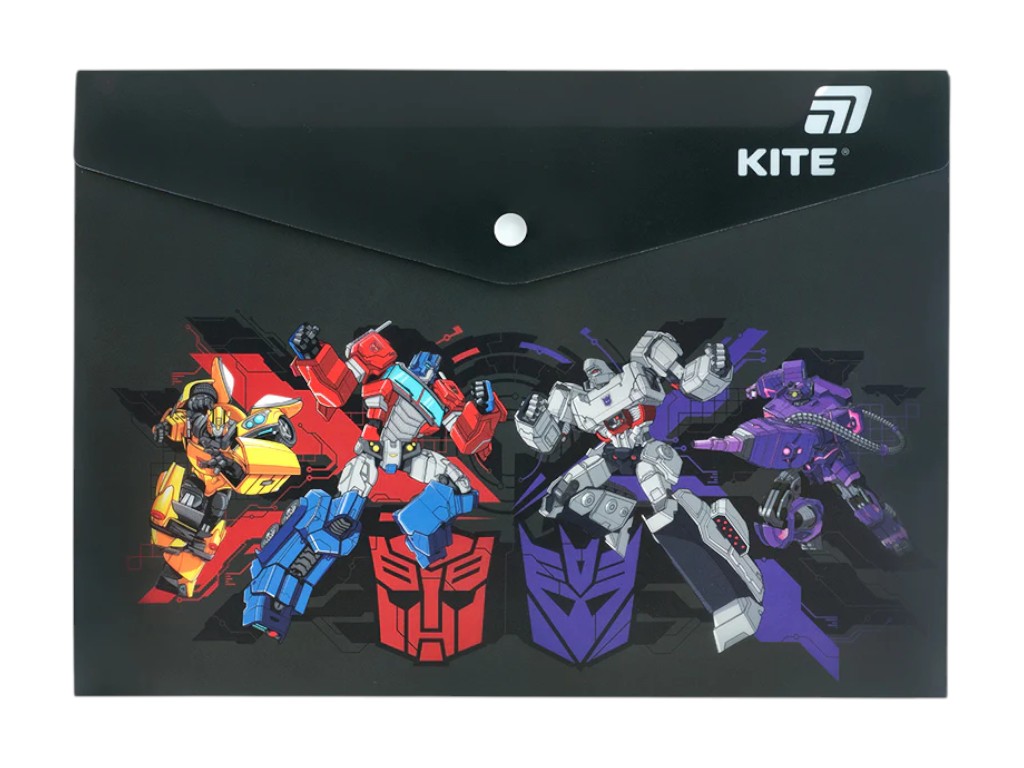 Папка на кнопці Kite Transformers TF25-244, формат A4, поліпропілен, Kite