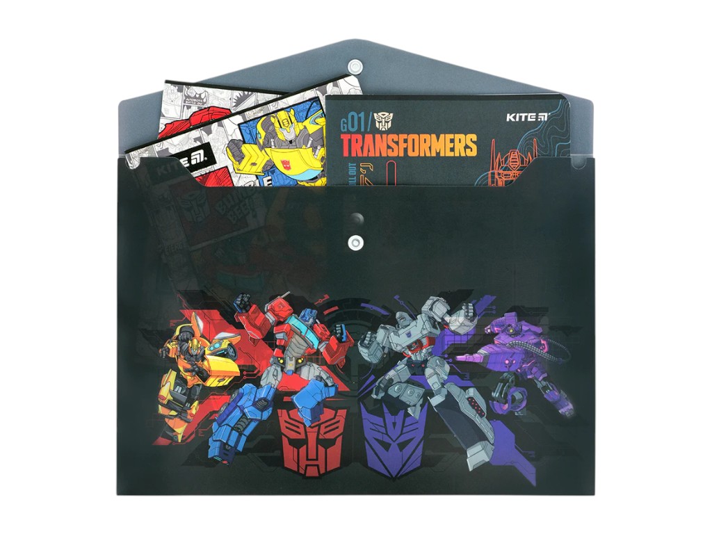 Папка на кнопці Kite Transformers TF25-244, формат A4, поліпропілен, Kite