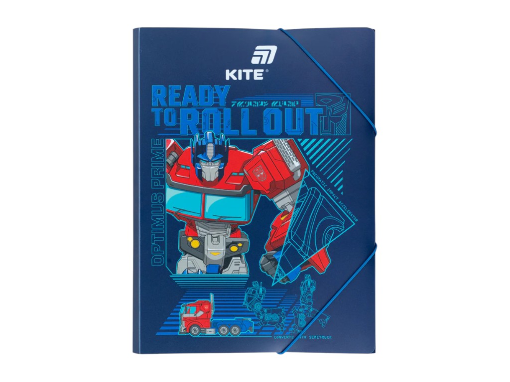 Папка на гумці Transformers TF25-247, формат A4, поліпропілен, Kite