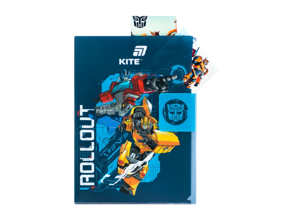 Папка-куточок з клапаном Transformers TF25-248, A4, поліпропілен, Kite