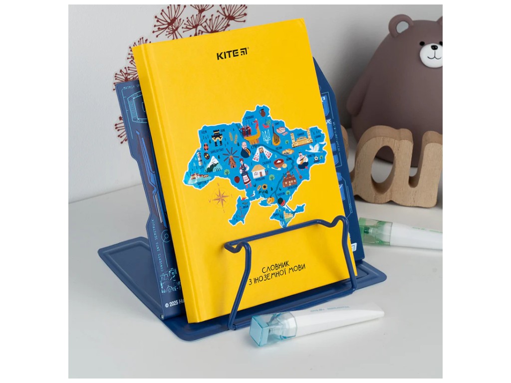 Підставка для книг регульована Transformers металева, Kite