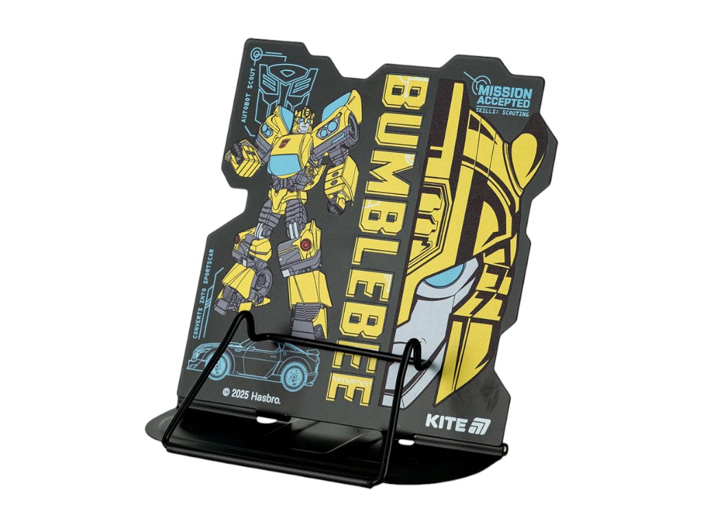 Підставка для книг регульована Transformers металева, Kite
